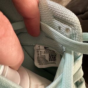 The shoes are brand new after. I have a pink pair also